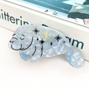 Sleepy Manatee Hair Claw Clip-1