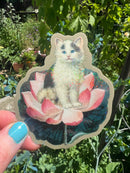 Lotus Cat Sticker-5