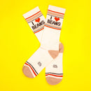 I <3 Beans Gym Crew Socks-2