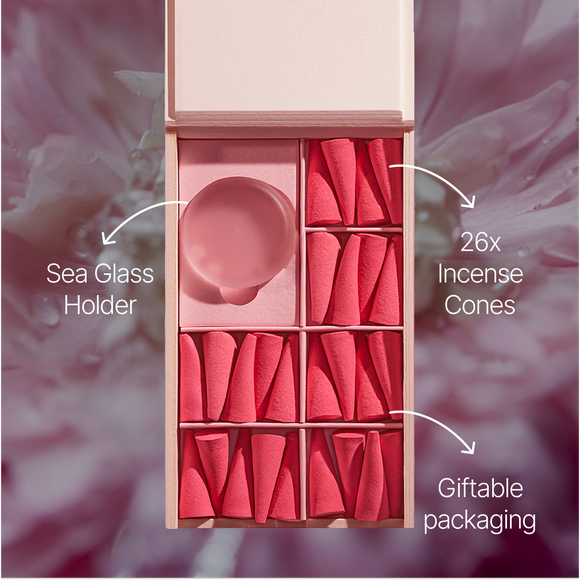 DROPLET Rose Incense Drops | 26 Cones