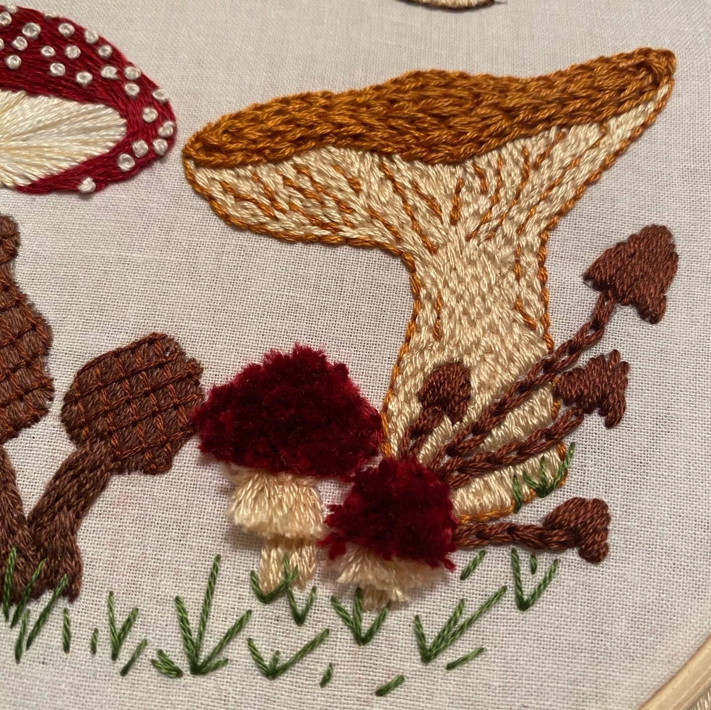 Mushroom Sampler Embroidery Kit