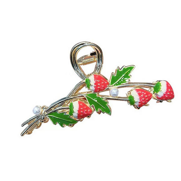 Dainty Strawberry Hair Clip