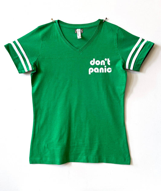 Don't Panic Ladies Retro Tee