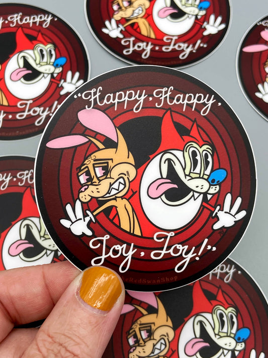 Ren and Stimpy Rubber Hose Sticker