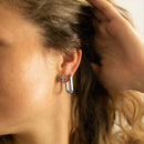 Oval Huggie Earrings-8