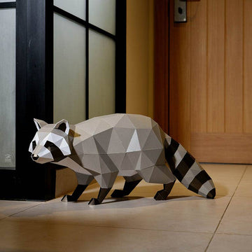 Raccoon 3D PaperCraft Art Kit