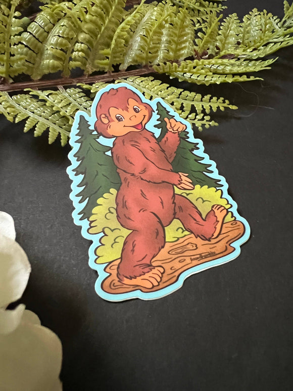 Retro Bigfoot Sticker