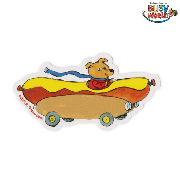 3P4 x Richard Scarry® Hot Dog Car Magnet