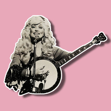 Dolly Parton Banjo Sticker