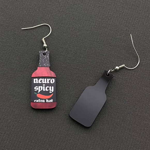 Neuro Spicy Hot Sauce Earrings