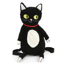 Furry Black Cat Backpack-4