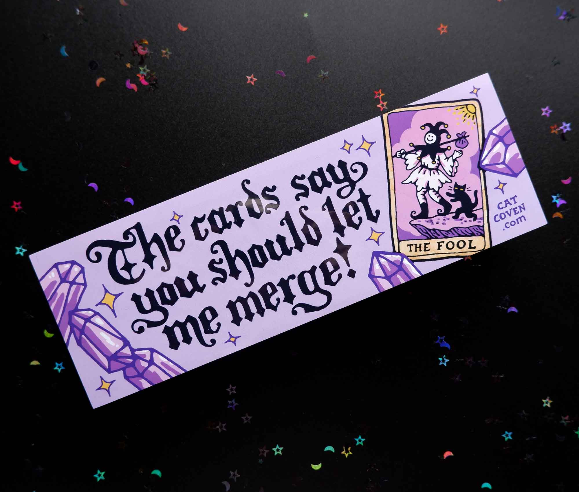 Let Me Merge Bumper Sticker