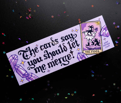 Let Me Merge Bumper Sticker