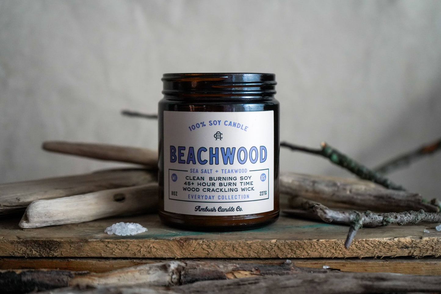 Beachwood | Sea Salt + Teakwood Candle