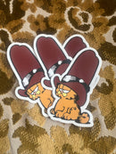 Orange Cat Cowboy Sticker-5