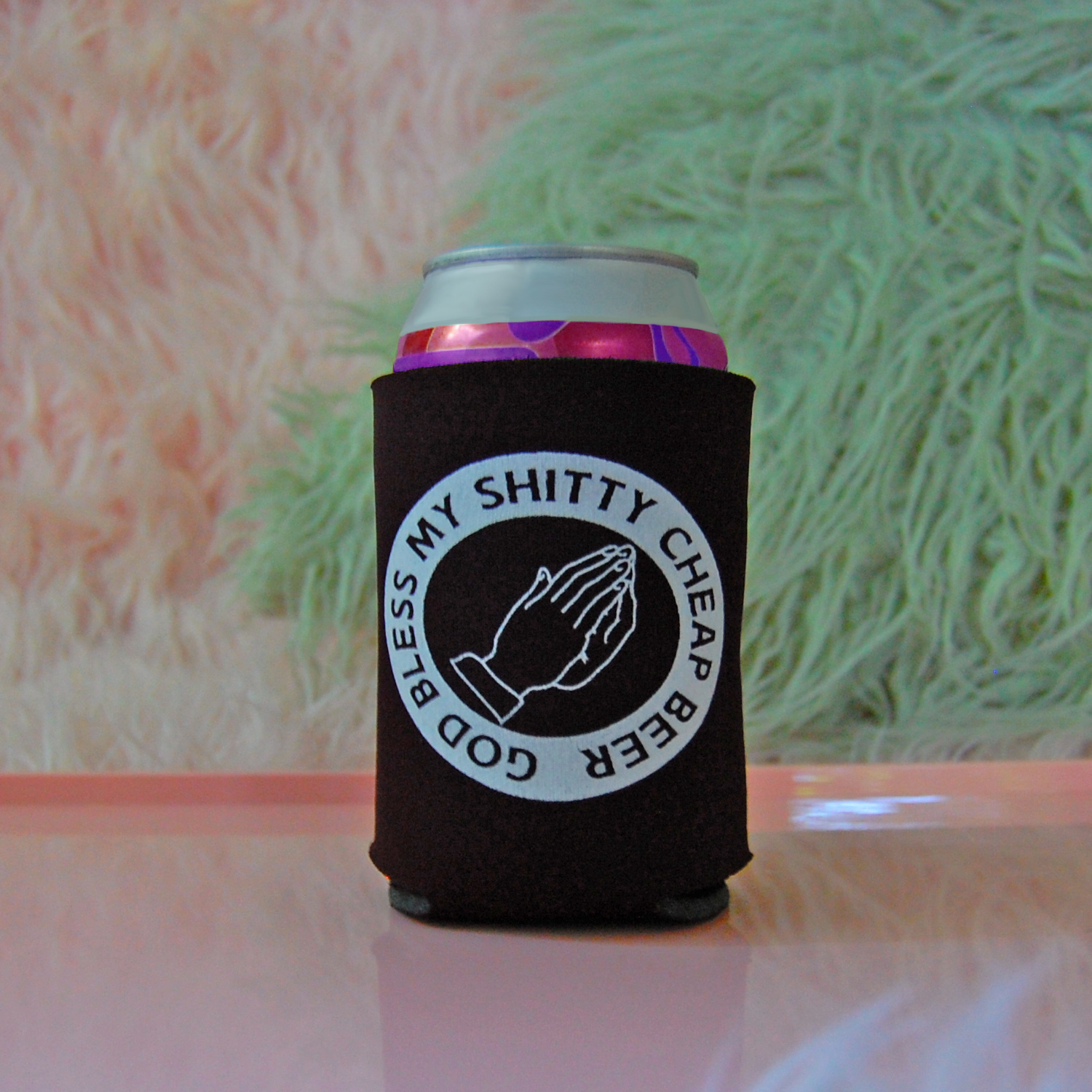 God Bless my Beer Can Cooler