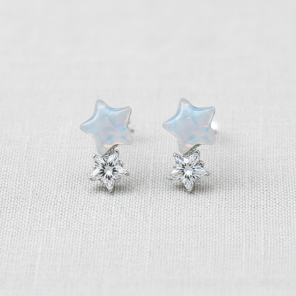 Dreamy Blue Star Earrings