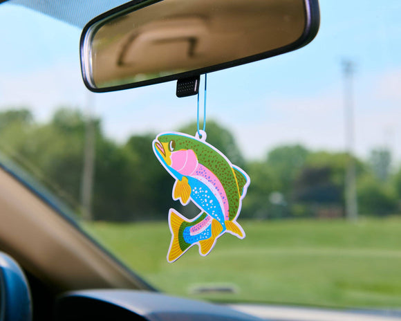 Rainbow Trout Watermelon Scent Air Freshener