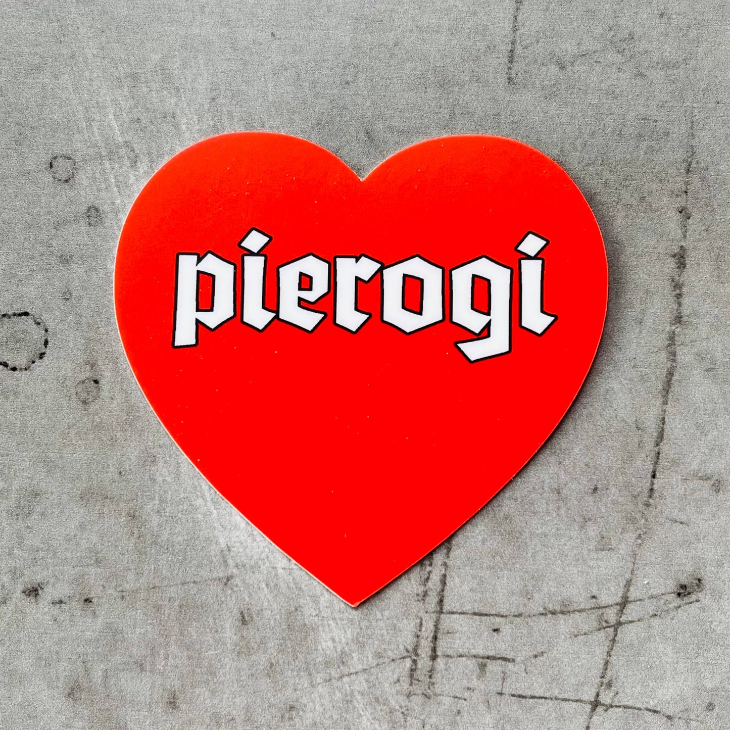 Pierogi Heart Sticker