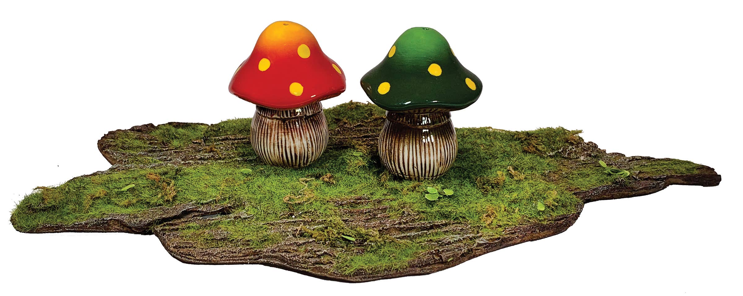 Woodland Mushroom Salt + Pepper Shakers - 0