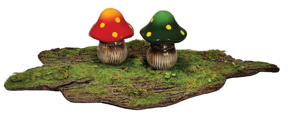 Woodland Mushroom Salt + Pepper Shakers
