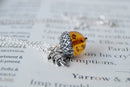 Amber and Silver Acorn Necklace-6