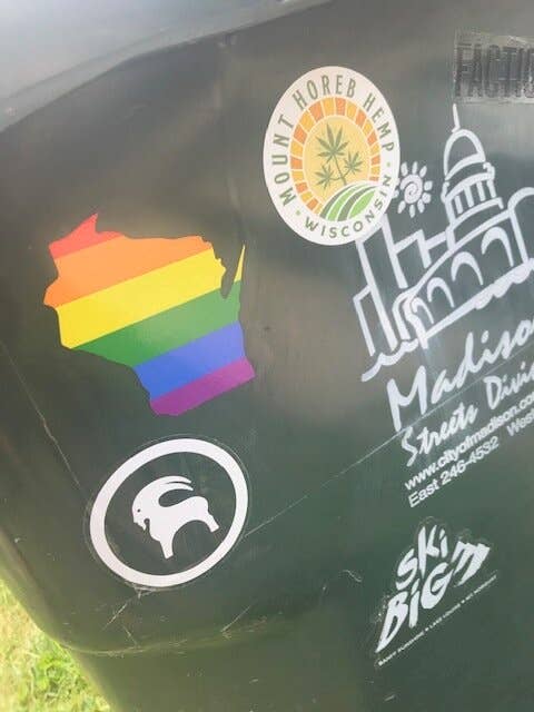 Wisco Pride Flag Sticker