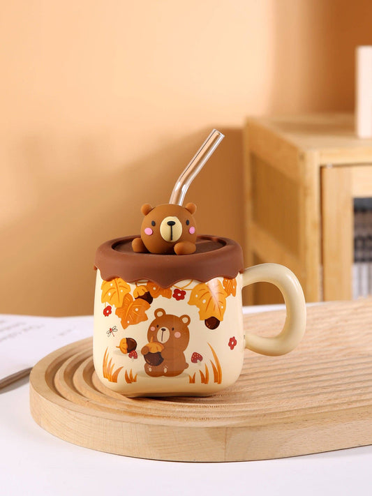 Cute Bear Lidded Mug