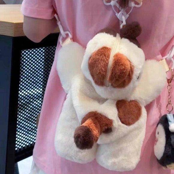 Cute Plush Cat Shoulder Bag