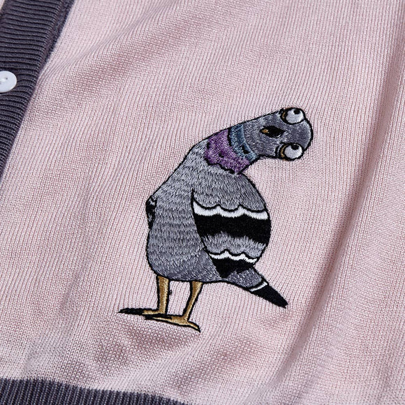 Leslie Swingin’ Pigeons Cardigan