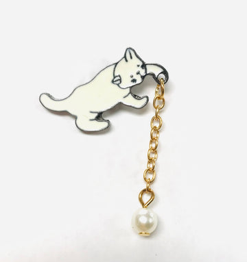 Playing Cat Pin