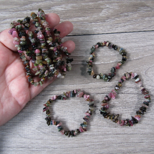 Gemstone Chip Bracelets