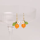 Orange Agate Dangle Earrings-5