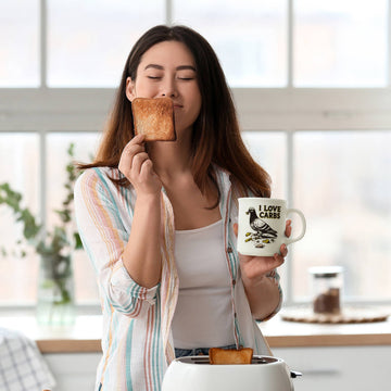 I Love Carbs Pigeon Mug - 0