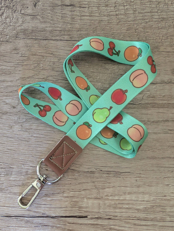 Animal Crossing Fruit Lanyard