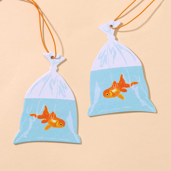 Goldfish in Bag Rain Scent Air Freshener