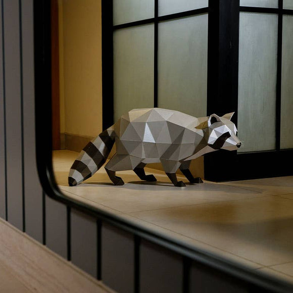 Raccoon 3D PaperCraft Art Kit