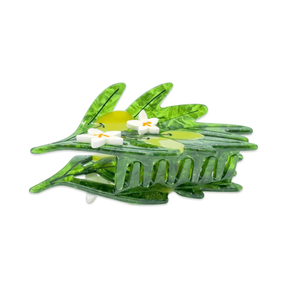 Large Olive Branch Hair Claw Clip