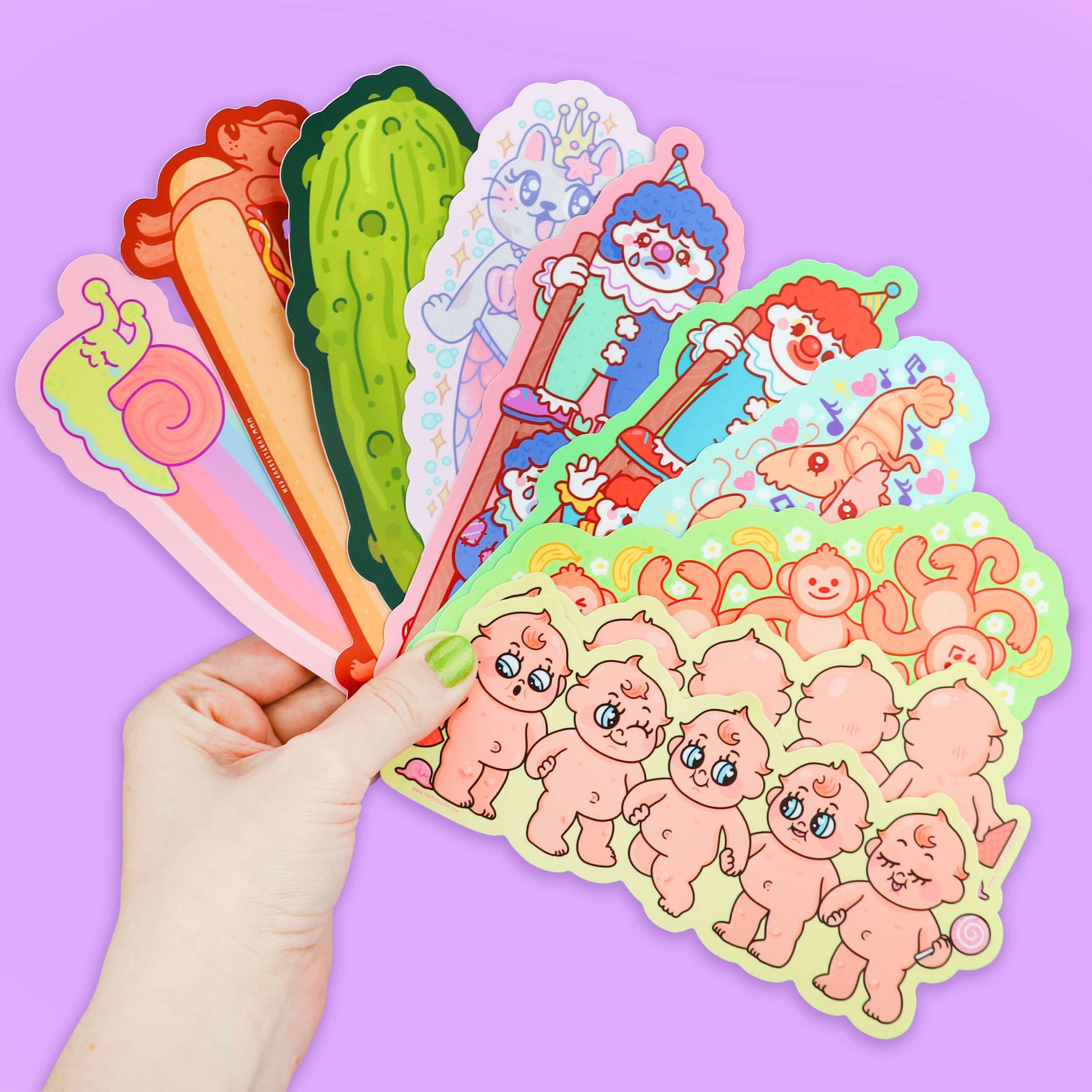 Rainbow Snail Long Sticker - 0