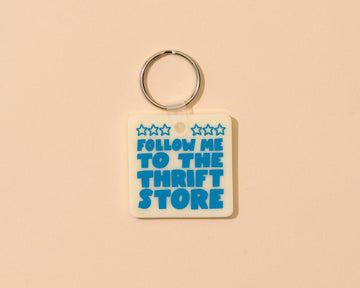 Follow Me to the Thrift Store PVC Keychain