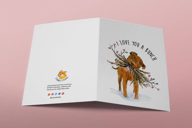 Dog Love Bunch Card