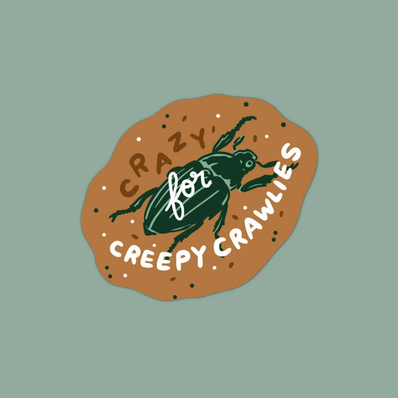 Crazy for Creepy Crawlies Sticker