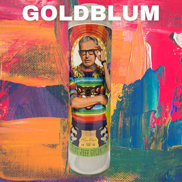 Luminary Jeff Goldblum Prayer Altar Candle