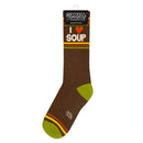 I <3 Soup Gym Crew Socks-3