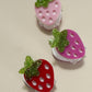 Mini Strawberry Glitter Hair Clips