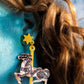 Carousel Horse Pink Pony Earrings