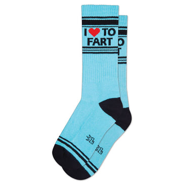 I <3 To Fart Gym Crew Socks