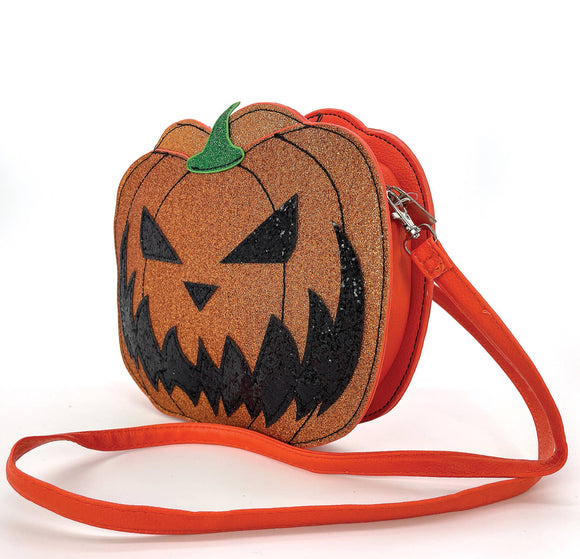 Two Faced Jack-O-Lantern Crossbody Bag