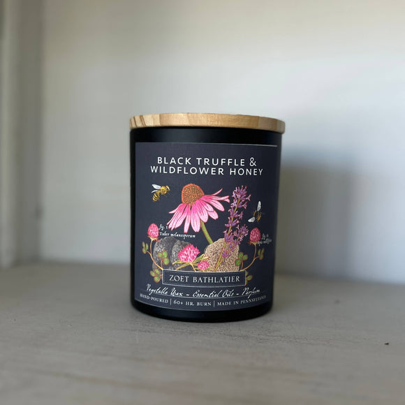 Black Truffle & Wildflower Honey Zoet Bathlatier Candle