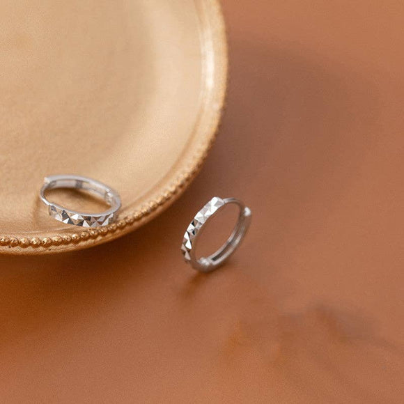 Dainty Geometric Huggie Earrings